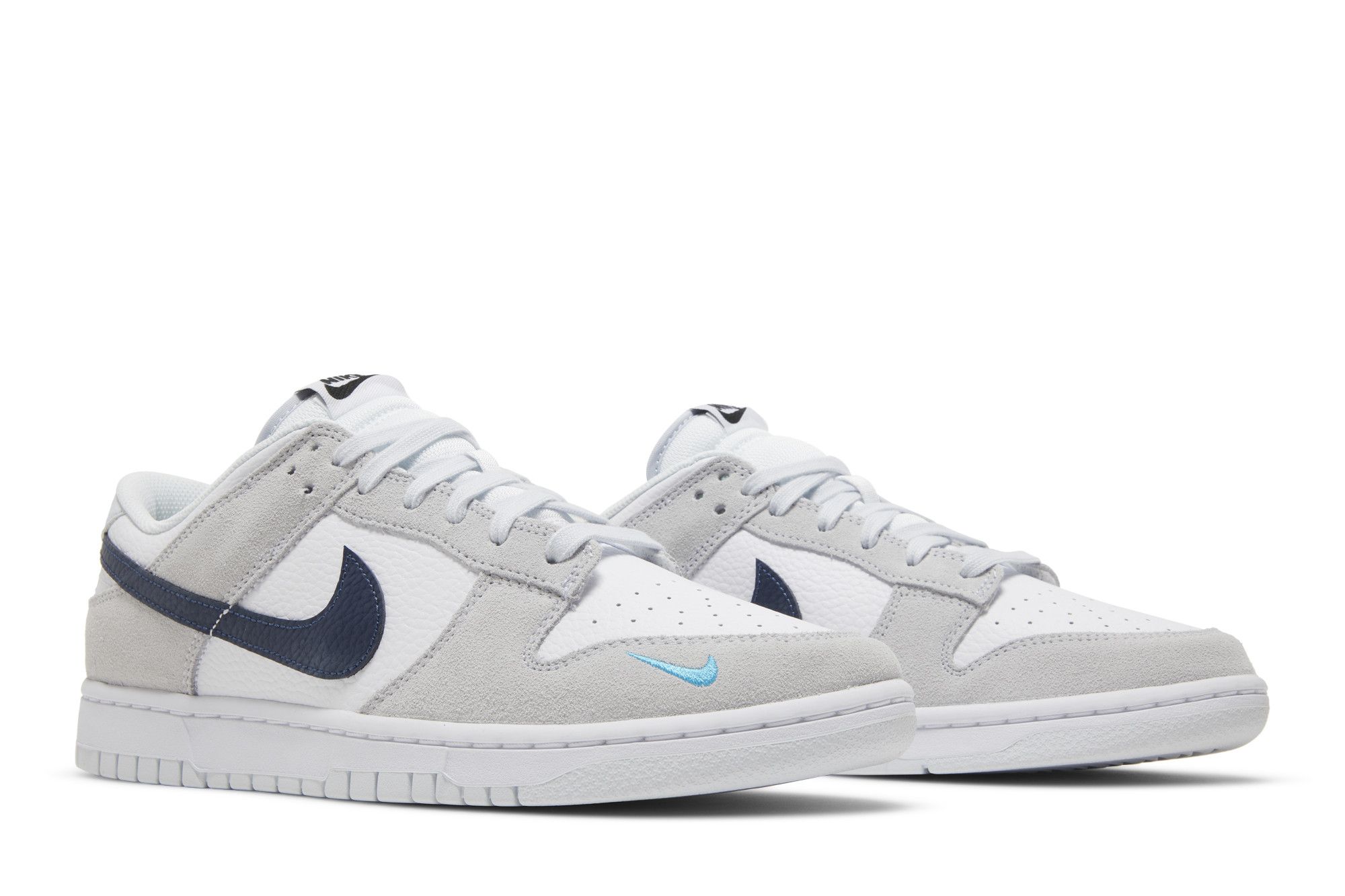 Buy Nike Dunk Low 'Mini Swoosh - Football Grey Midnight Navy