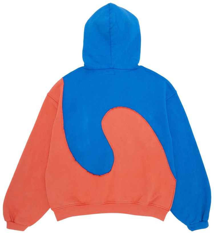 ERL Swirl Fleece Hoodie BlueOrange