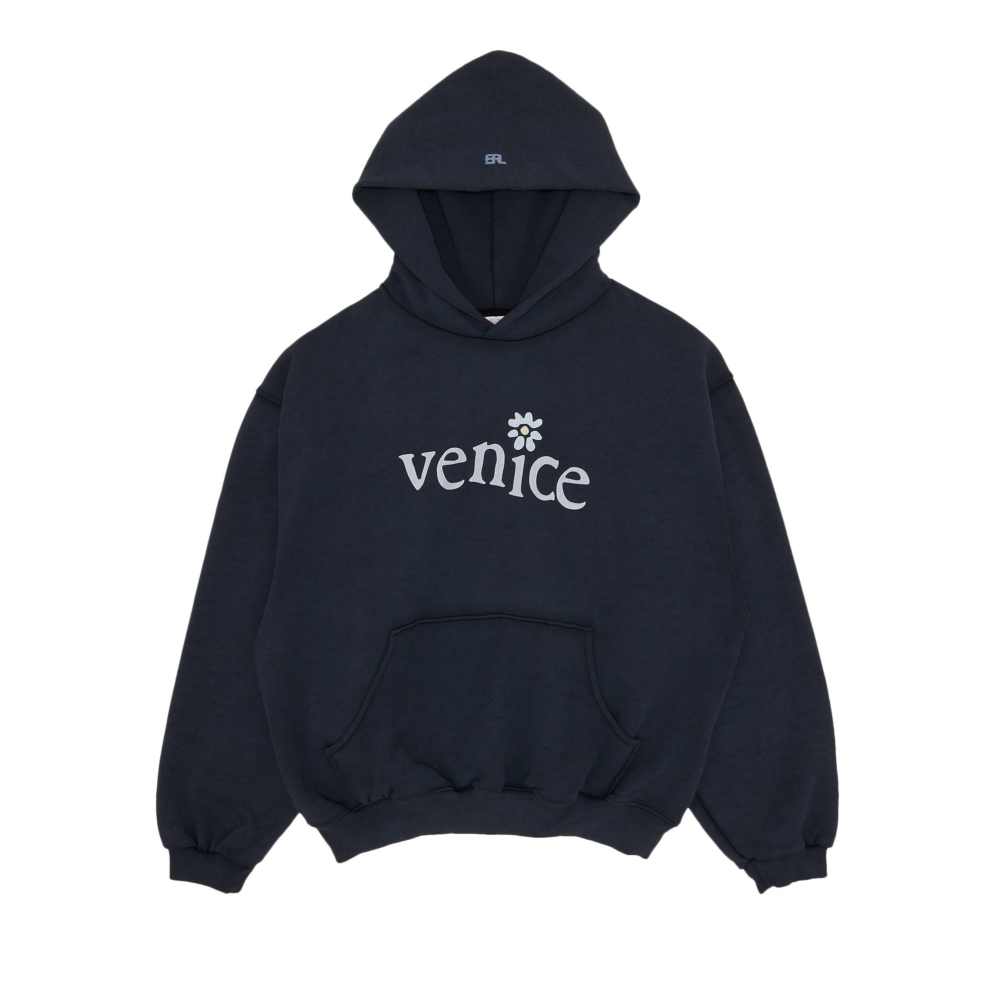 Buy ERL Venice Fleece Hoodie 'Black' - ERL05T018 BLAC | GOAT