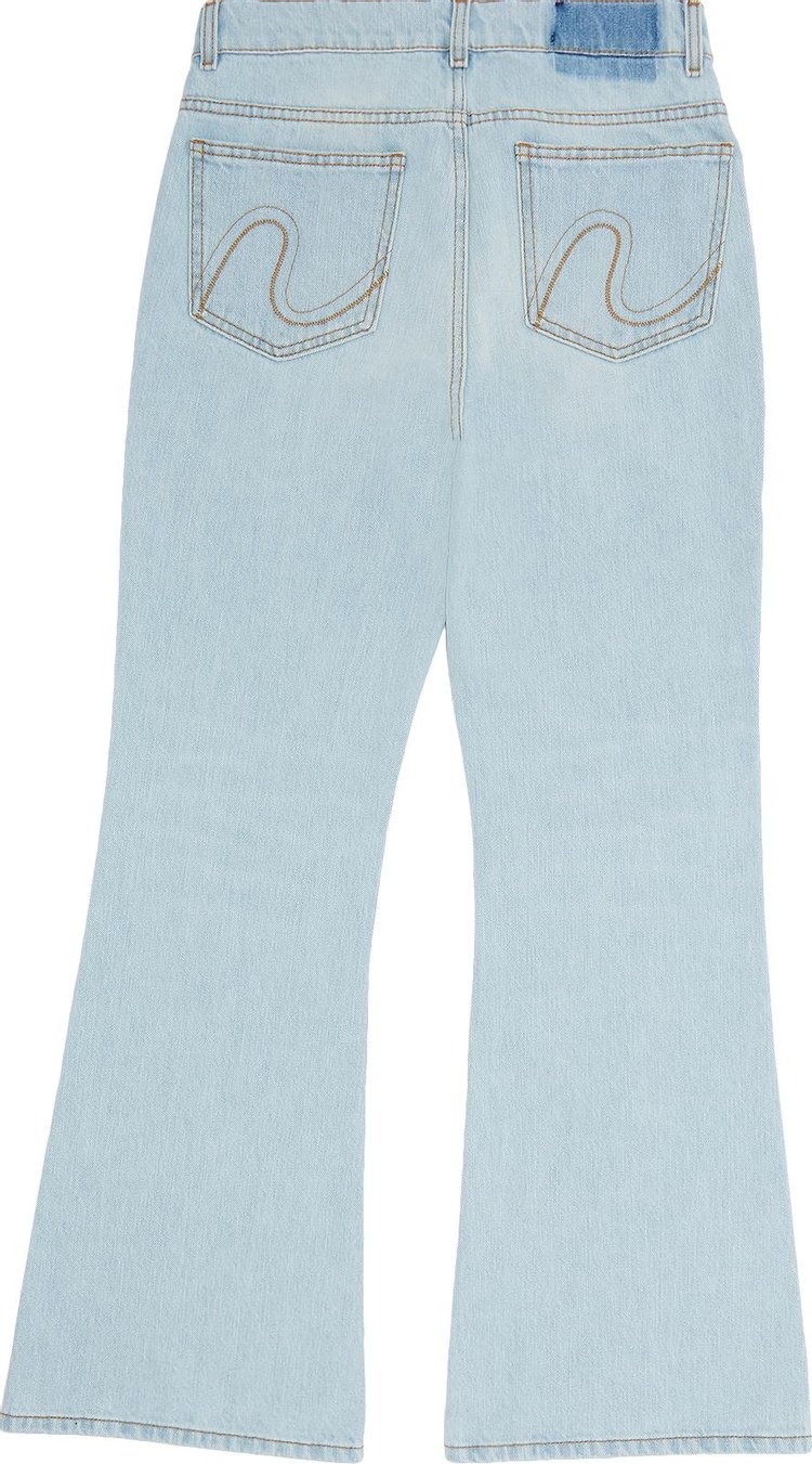 ERL Distressed Denim Pants Light Blue