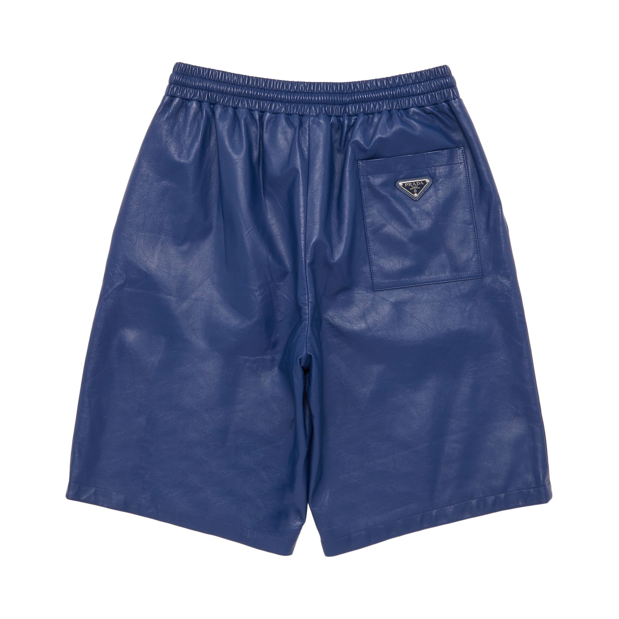 Buy Prada Nappa Leather Bermuda Shorts 'Bluette' - UPP224 1WDV