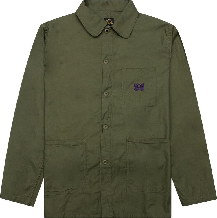 Needles DN Coverall Back Sateen Olive