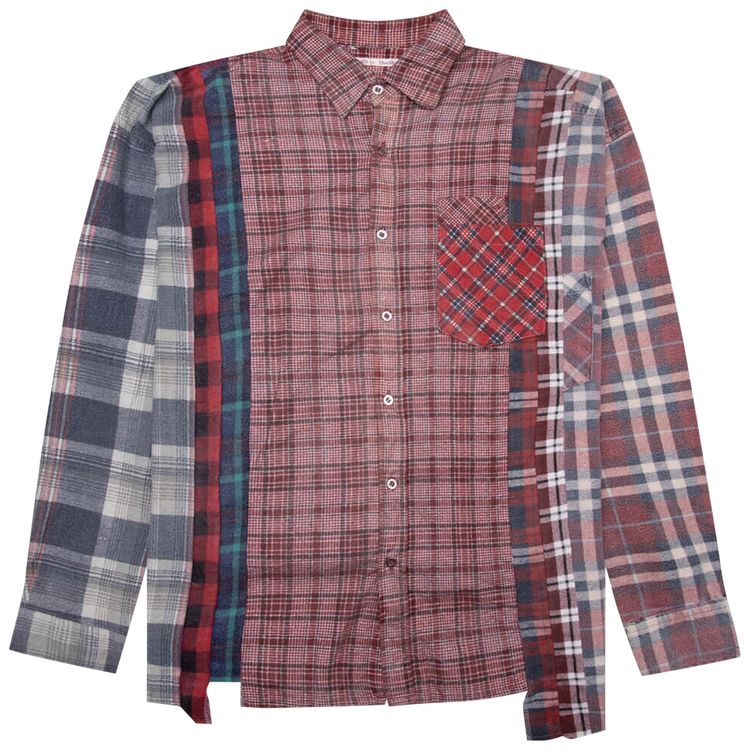 Needles Flannel Shirt 7 Cuts Wide Reflection Shirt Assorted