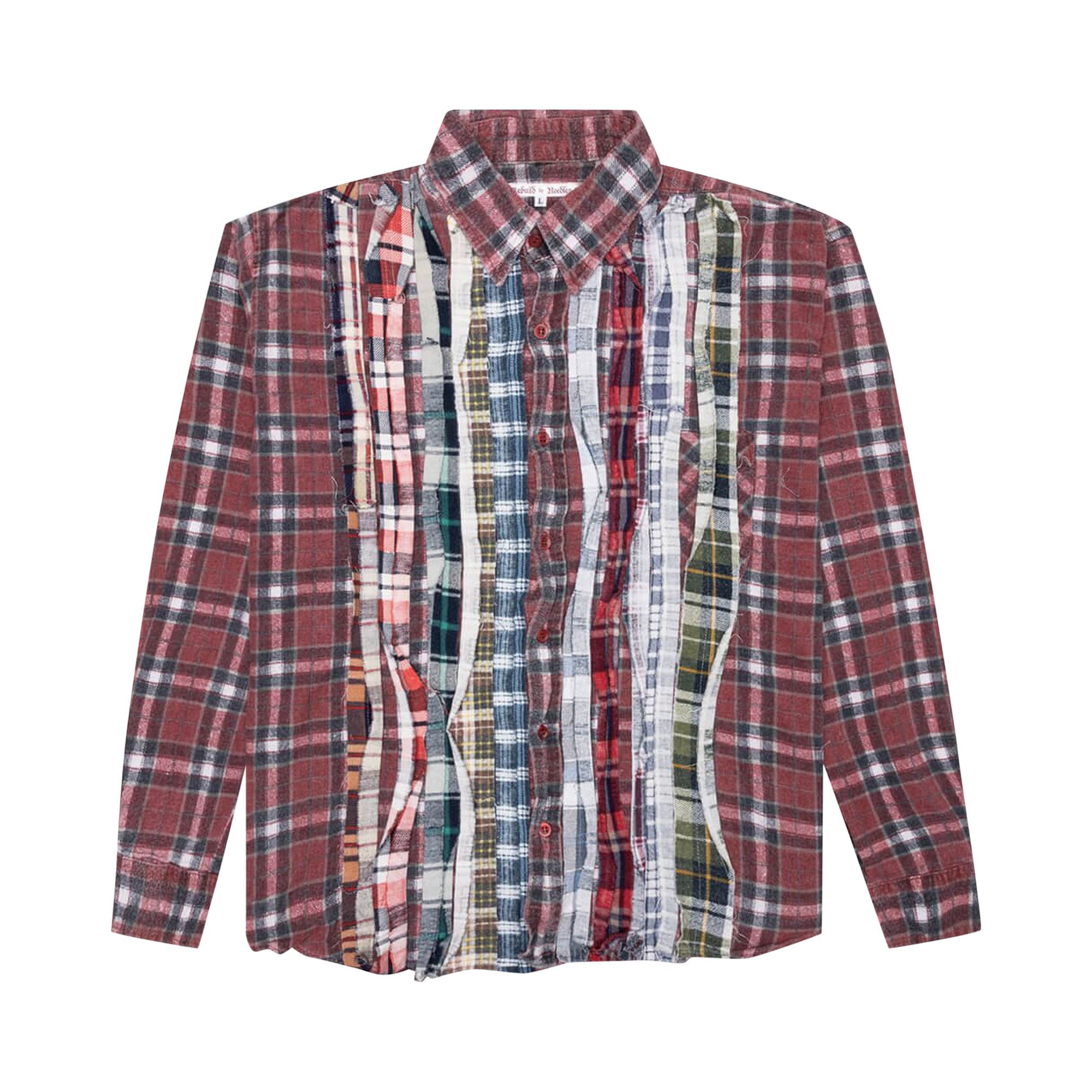 Buy Needles Flannel Shirt Ribbon Shirt Assorted MR352 B ASSO