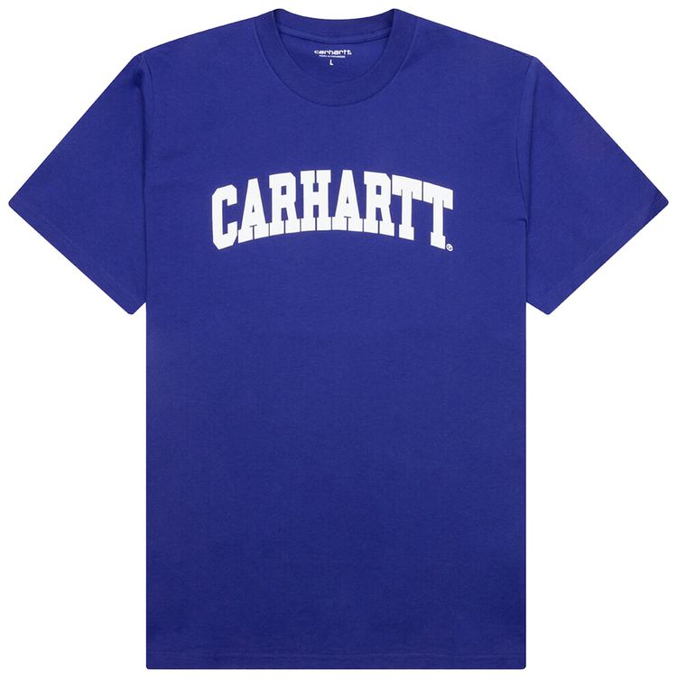 Carhartt WIP University T Shirt LazuriteWhite
