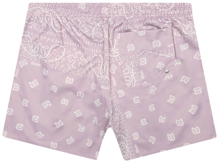 Rhude Bandana Trunks Lavender