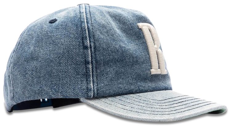 Rhude R Logo Light Denim Hat Blue