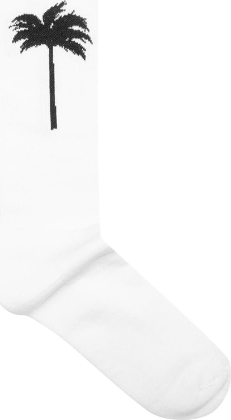 Palm Angels Palm Socks 'White/Black'