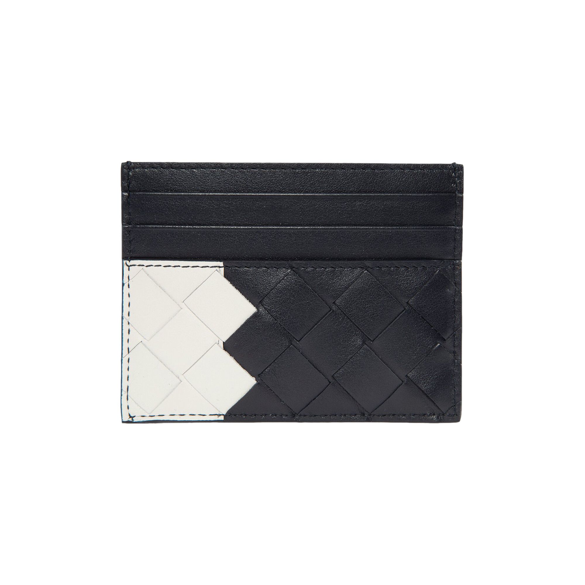 Buy Bottega Veneta Intrecciato Credit Card Case Spa White