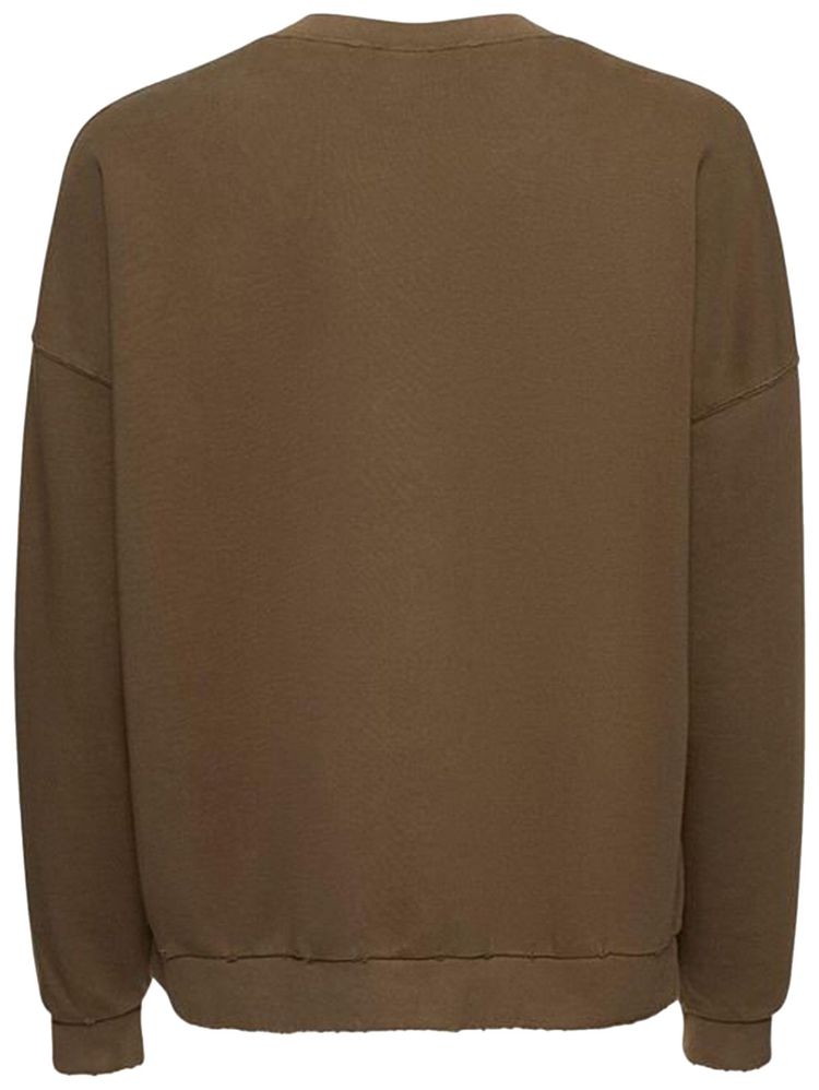 Palm Angels Monogram Statement Crew BrownBlack
