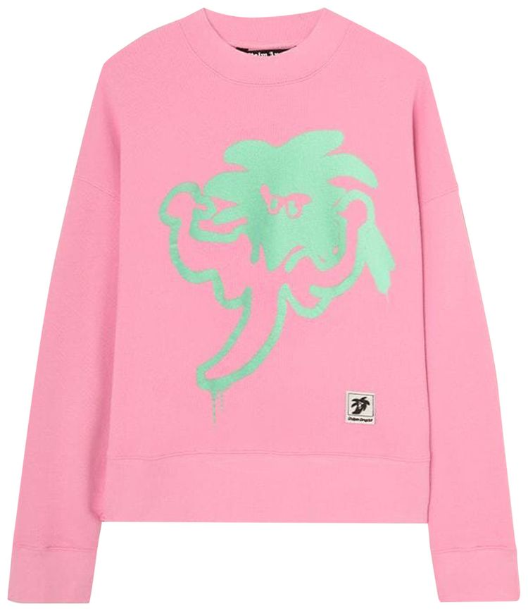 Palm Angels Viper Classic Crewneck PinkGreen