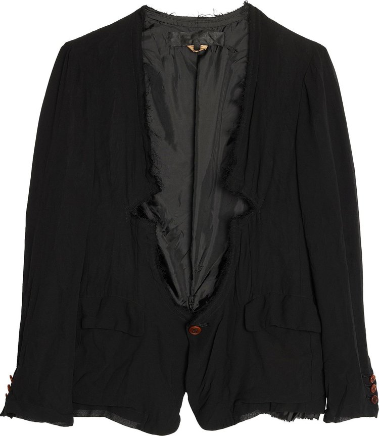 Comme des Garçons Deconstructed Reversible Blazer 'Black'