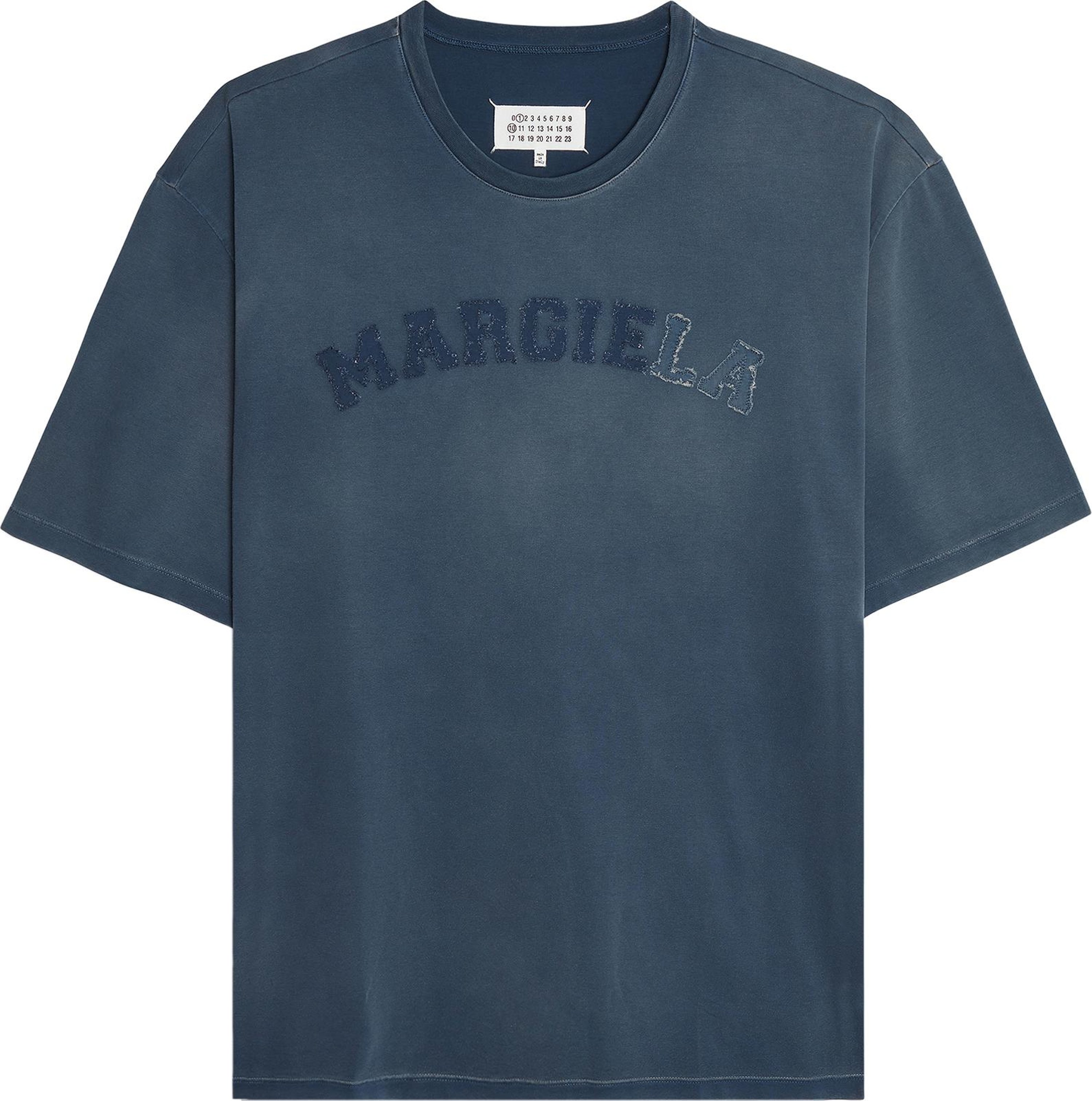Buy Maison Margiela Logo Mako T-Shirt 'Blue' - S50GC0685 S23883 469