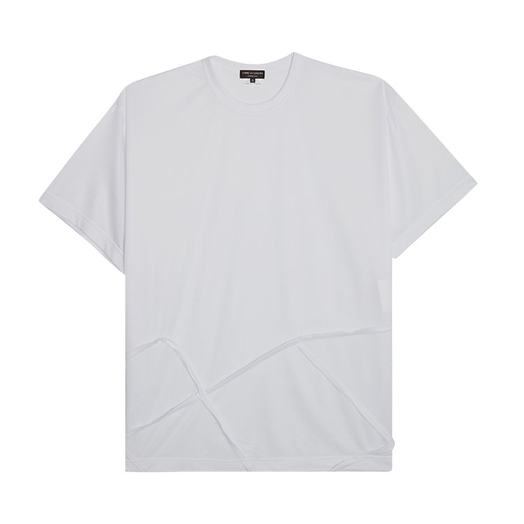 Comme des Garçons Homme Plus Edged Panel Stitch Jersey T-Shirt 'White'