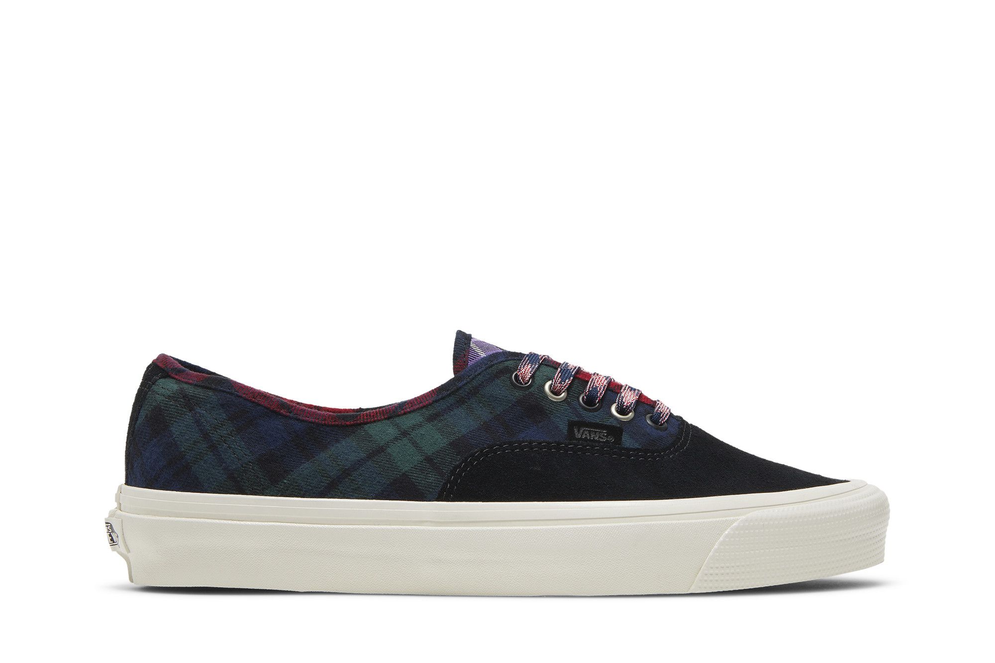Vans era black store plaid