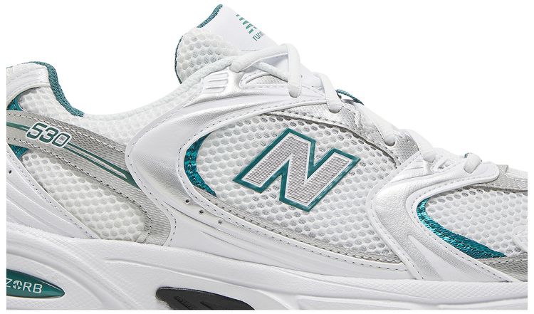 New Balance 530 White Silver Green