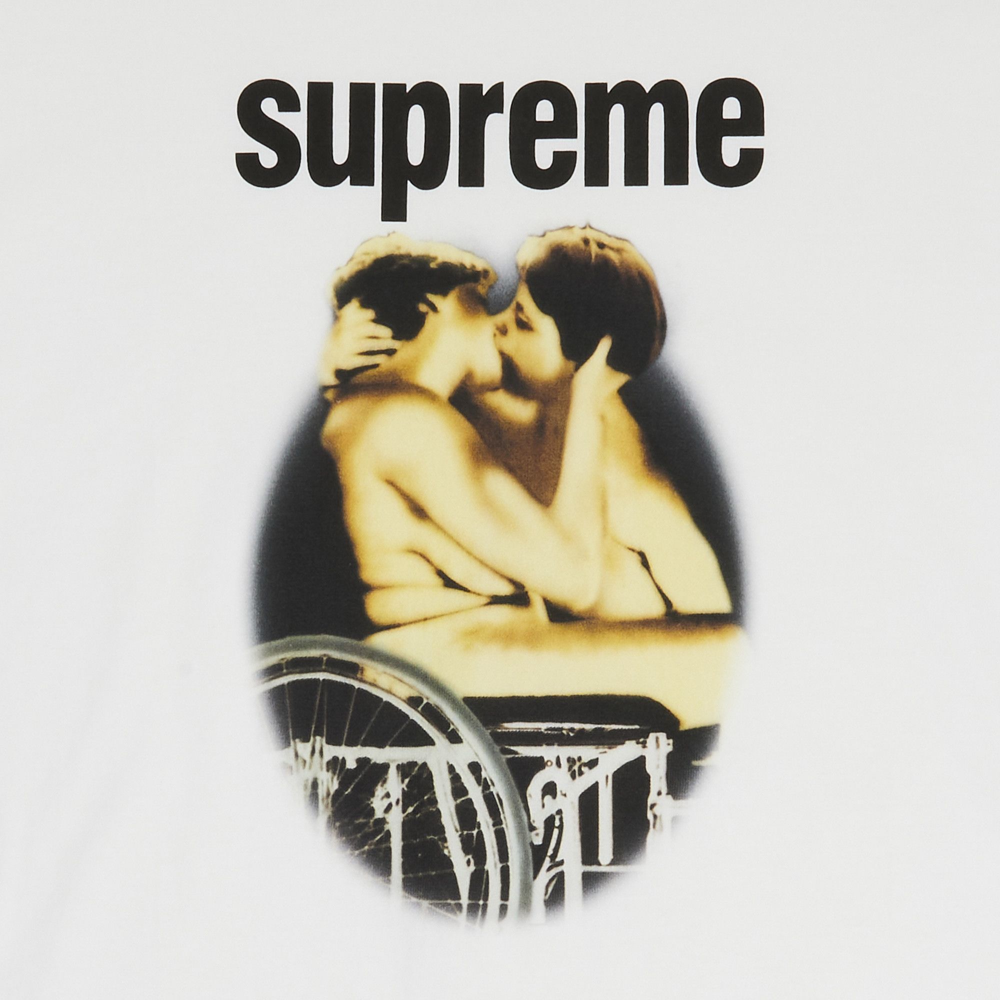 Supreme Kiss Tee Kissing Crew Neck T-Shirt Short Sleeve