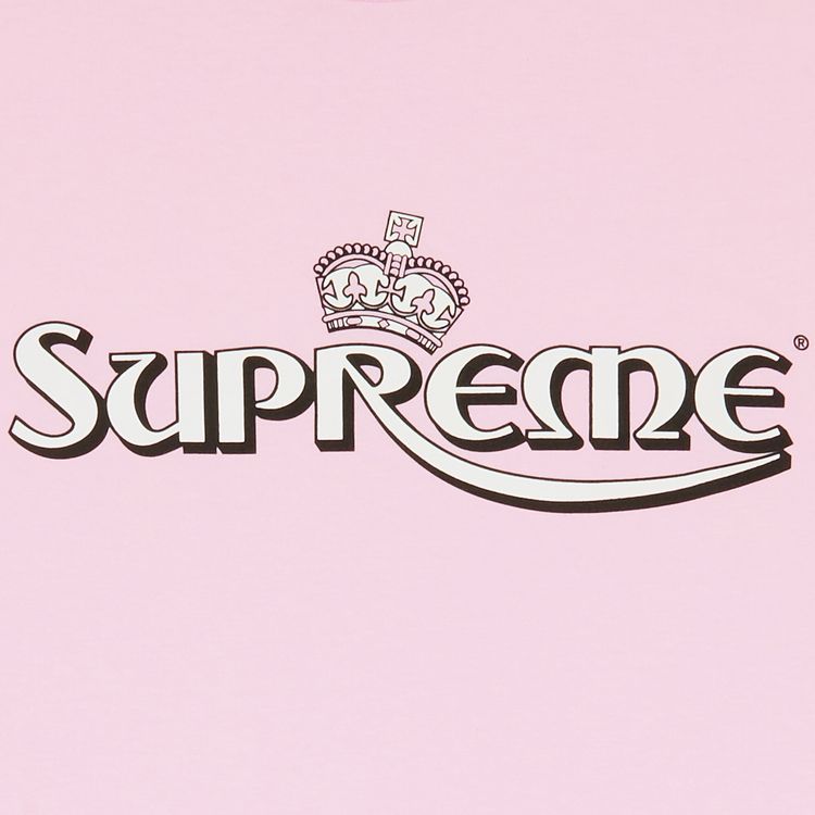 Supreme Crown Tee Light Pink