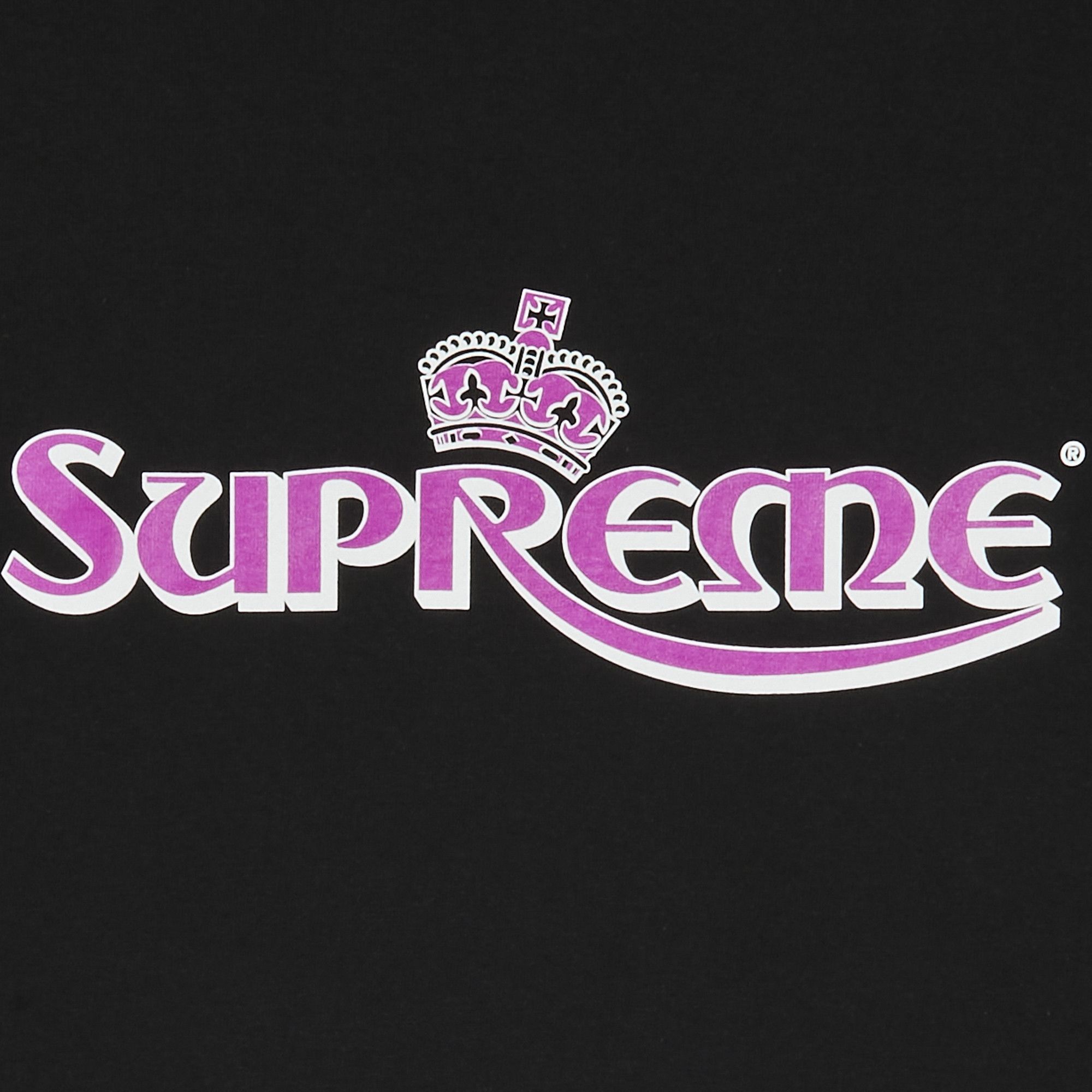 Size l Supreme Crown Tee 'Black'