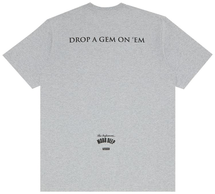 Supreme Mobb Deep Dragon Tee Heather Grey