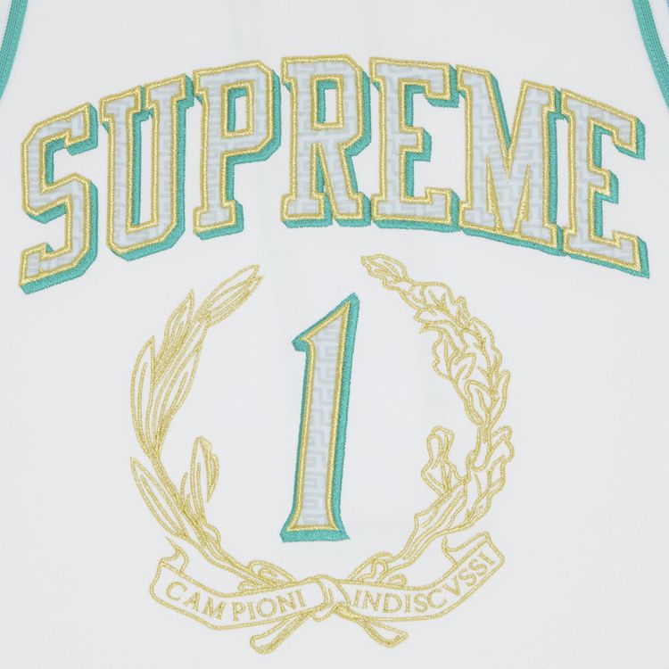 Supreme Campioni Basketball Jersey White