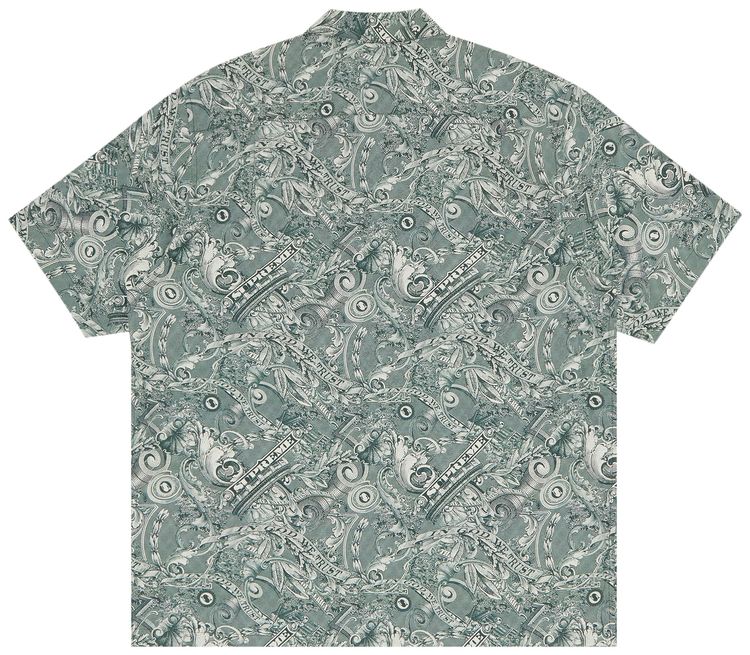 Supreme Dollar Short Sleeve Shirt Green