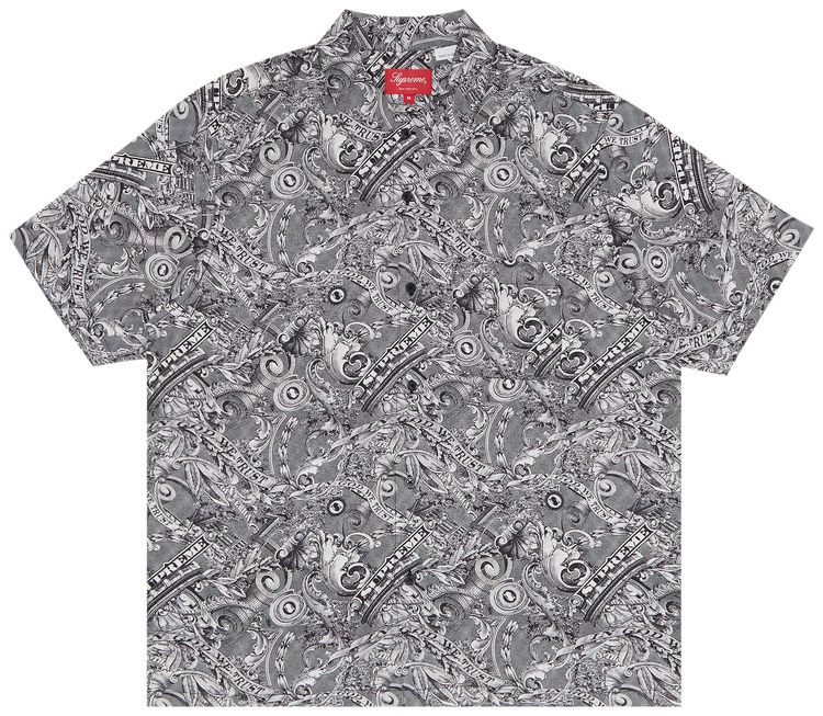 Supreme Dollar Short Sleeve Shirt Black