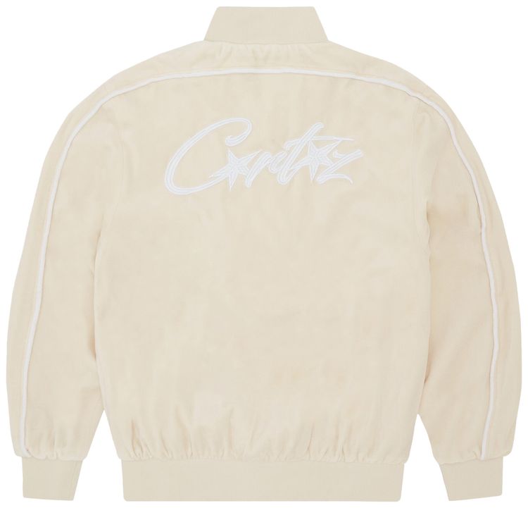 Corteiz Allstarz VVS Velour Jacket Vanilla
