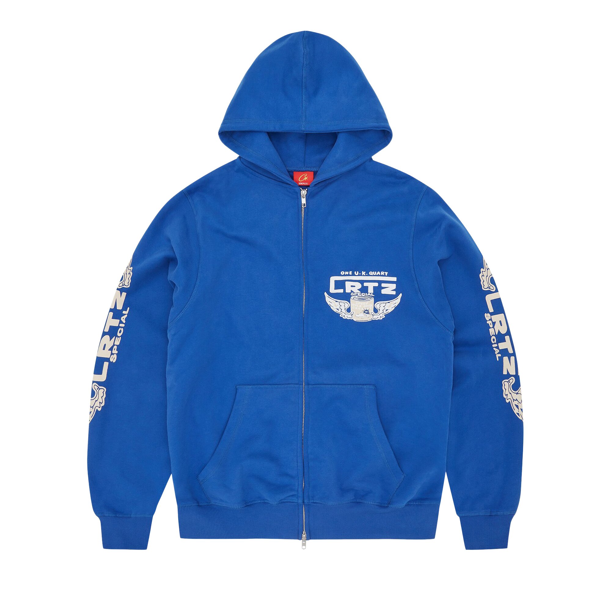 Corteiz Gasolina Double Zip Hoodie 'Royal Blue'