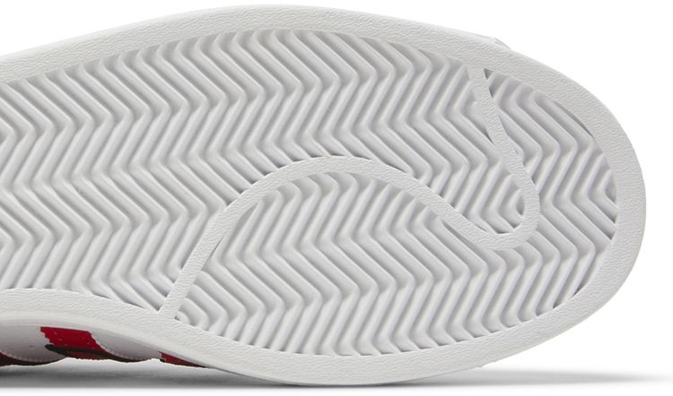 Adidas Superstar White Vivid Red