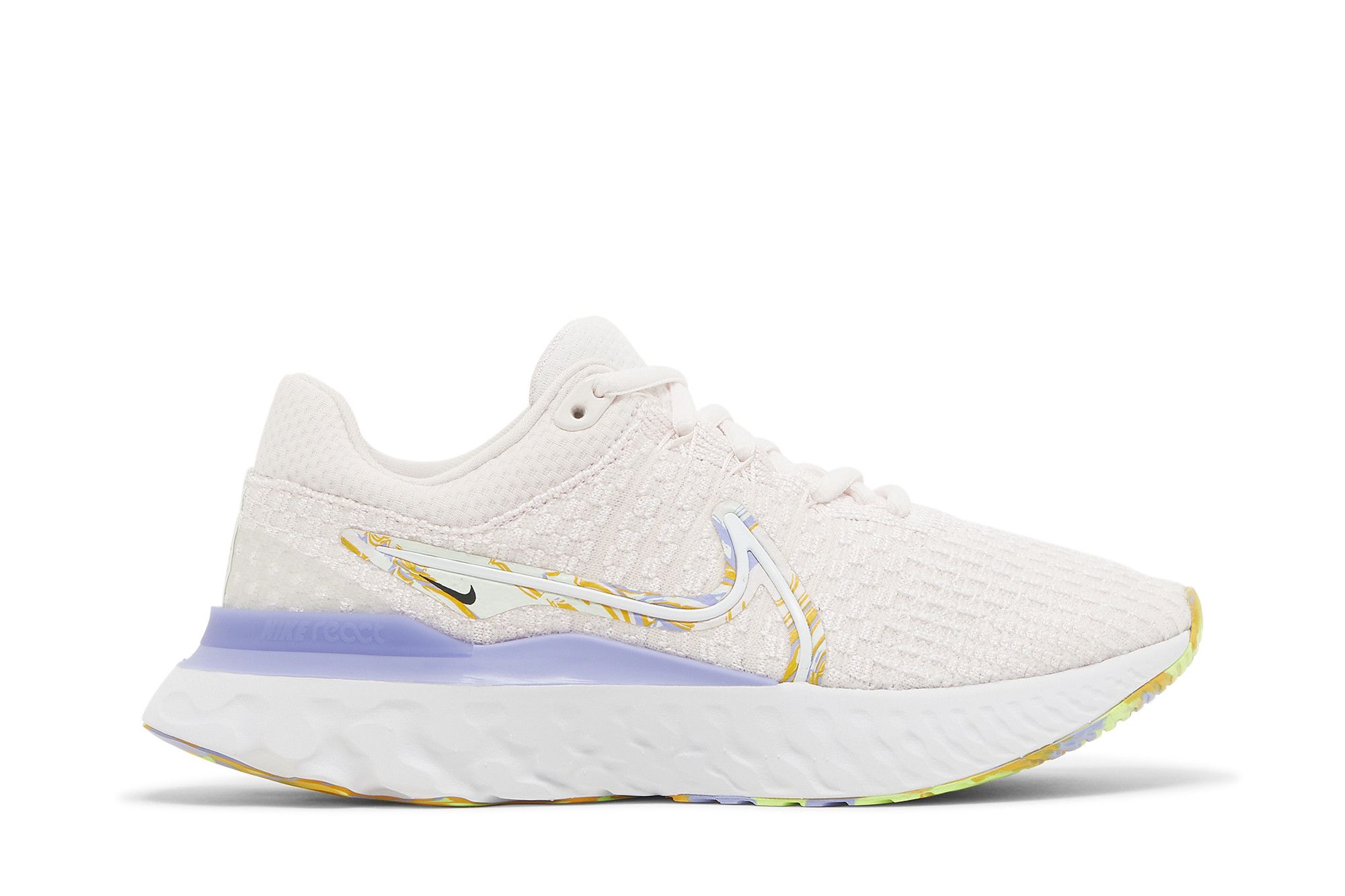 Epic react flyknit white top rose gold
