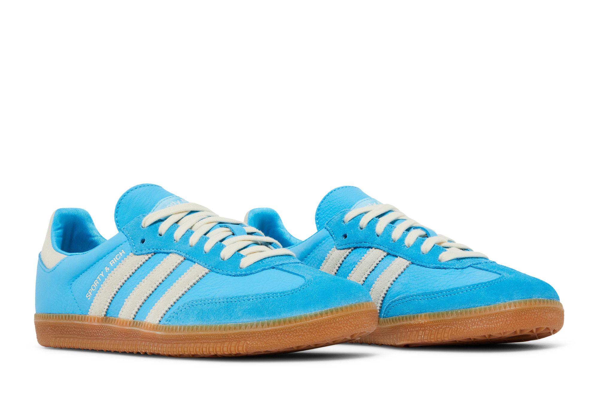 adidas x SPORTY & RICH ☆ SAMBA Original Cream x Blue Rush adidas Sporty & Rich x Samba OG Blue Rush for Sale