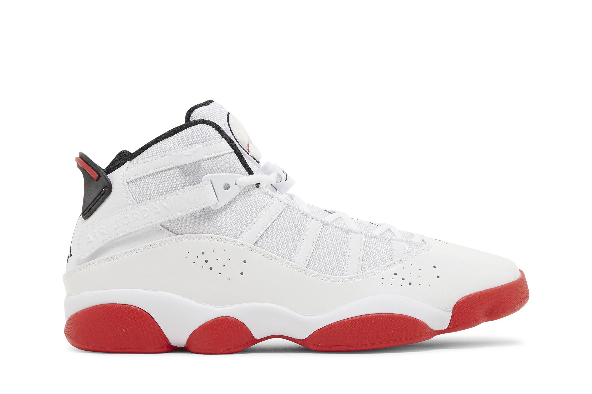 Jordan 6 Rings White University Red