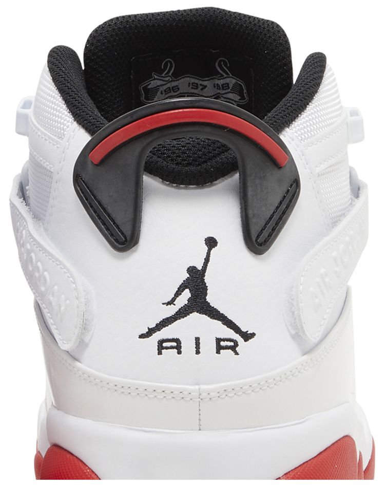 Air Jordan 6 Rings White University Red