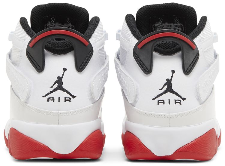 Air Jordan 6 Rings White University Red