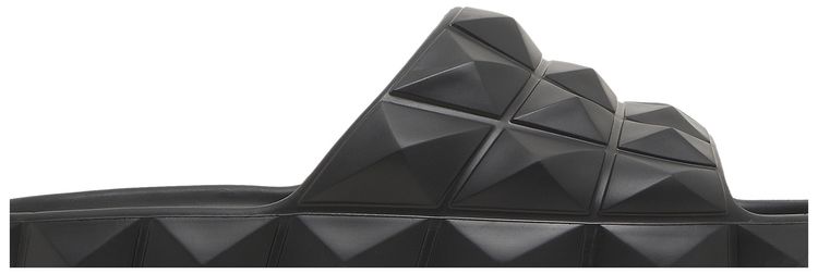 Valentino Roman Stud Turtle Slide Nero