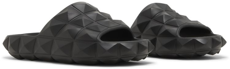 Valentino Roman Stud Turtle Slide Nero