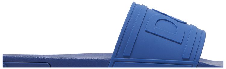 Dolce  Gabbana Rubber Beachwear Slides DG Logo   Blue