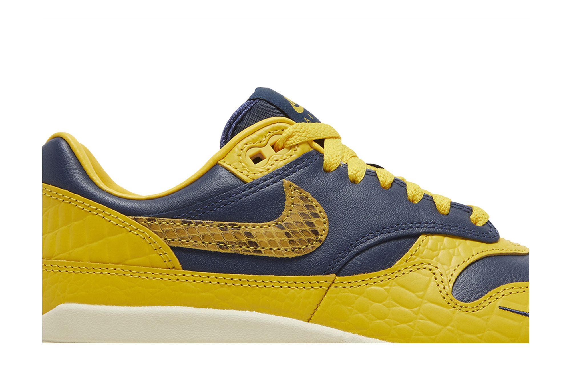 Air max 1 premium blue yellow on sale