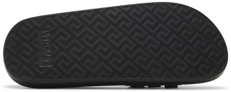 Versace Slide Allover Logo   Black