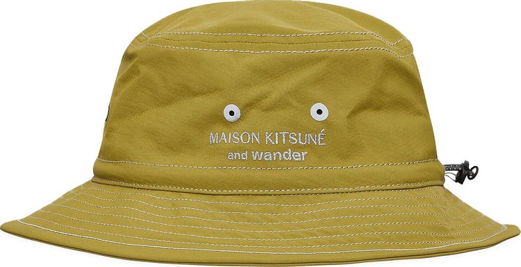 And Wander x Maison Kitsune Hat Green