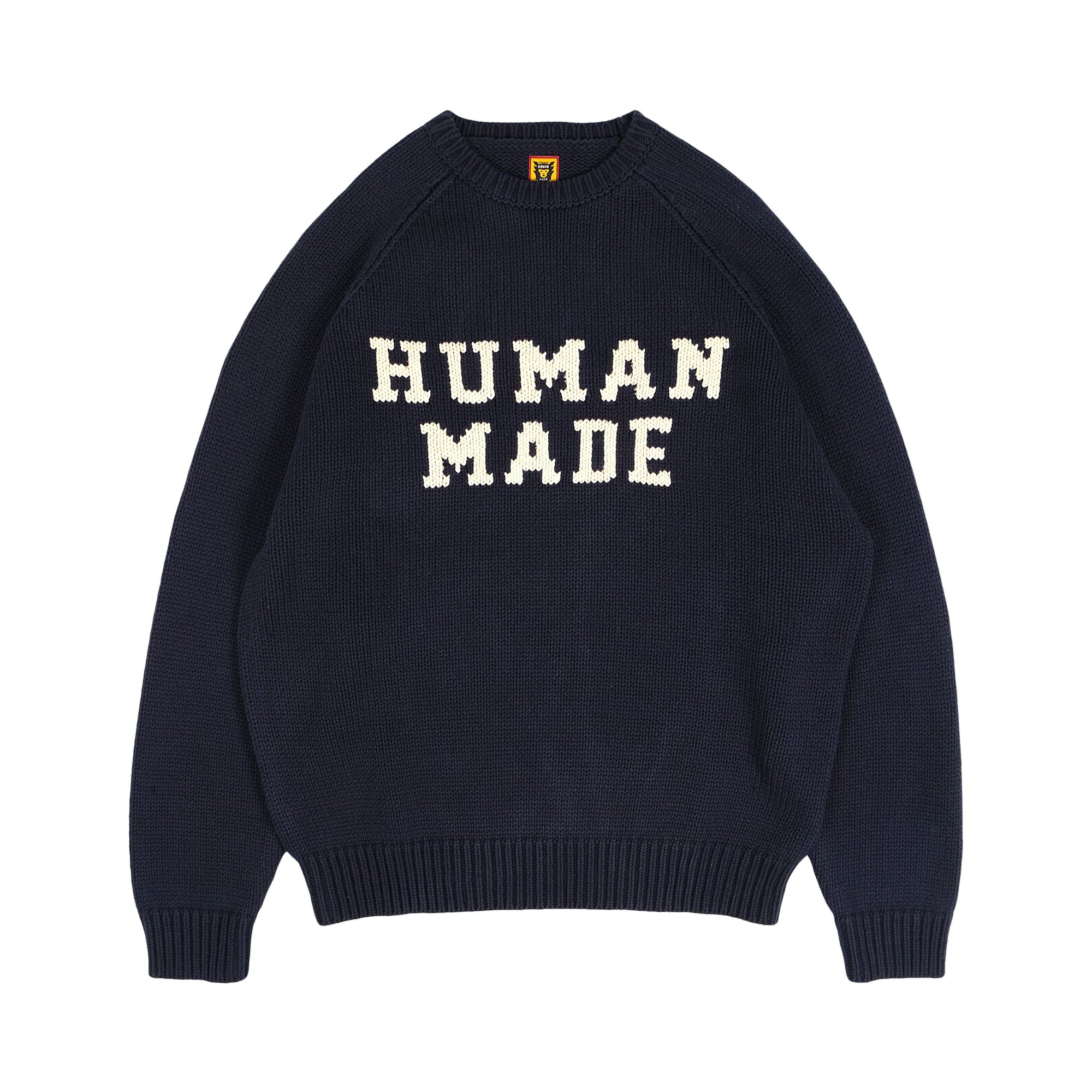 Human Made Bear Raglan Knit Sweater 'Navy'