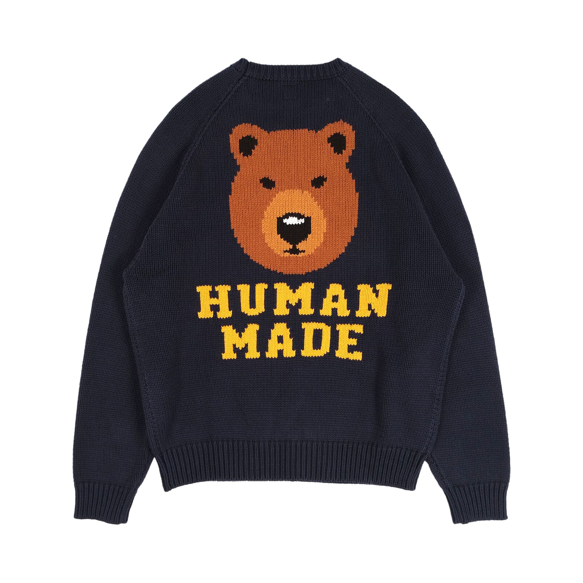 Buy Human Made Bear Raglan Knit Sweater Navy HM25CS001 NAVY GOAT CA