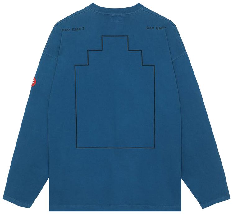Cav Empt Overdye Desert Heavy Long Sleeve T Shirt Navy
