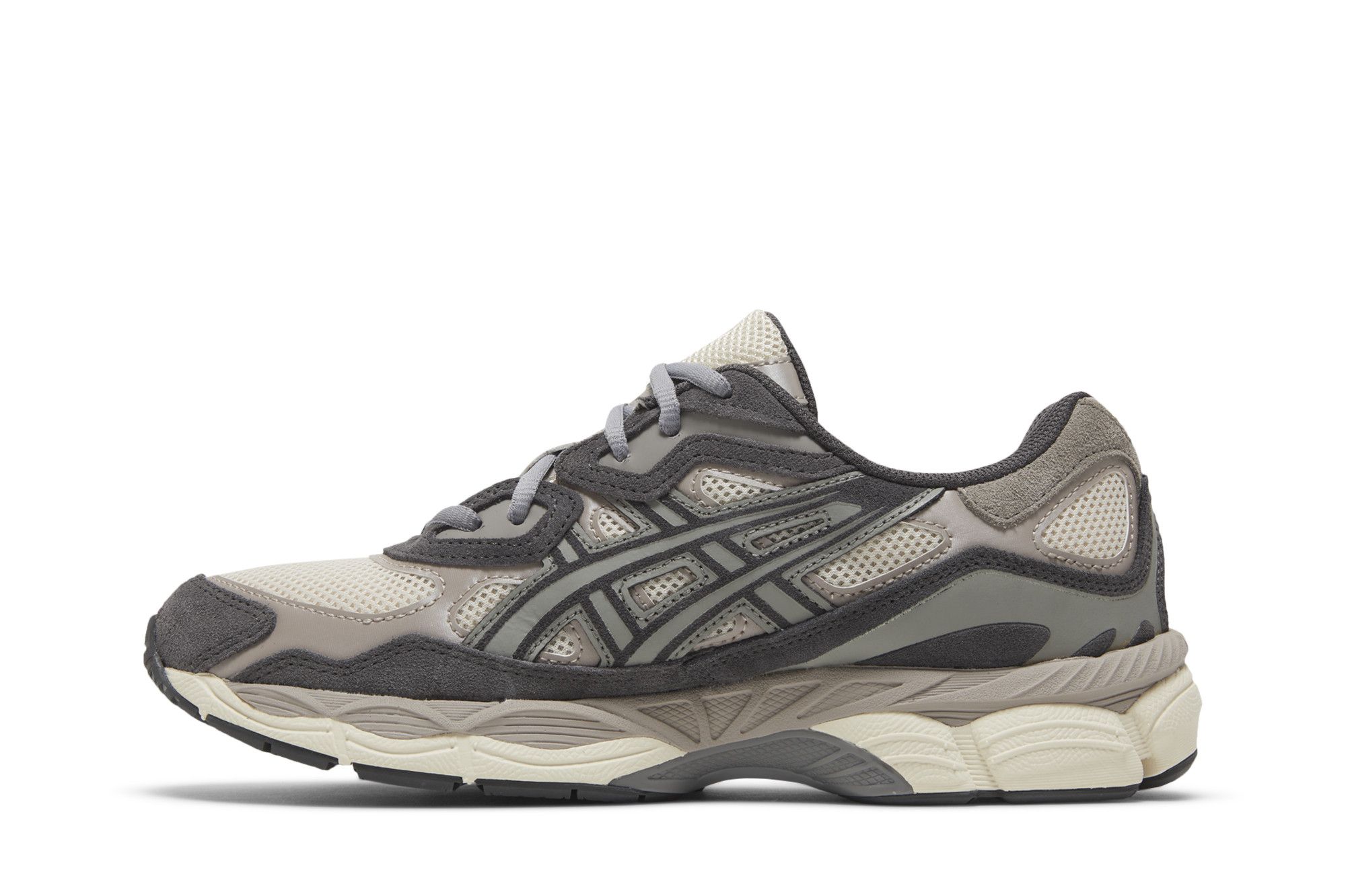 靴 ASICS GEL NYC 23cm Oatmeal/Obsidian Grey Asics Unisex Gel-NYC Oatmeal / Obsidian Grey Low Top