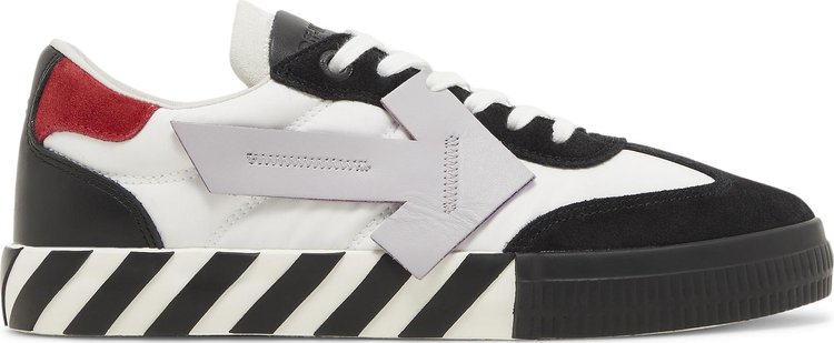 Off-White Floating Arrow Low Vulc Leather 'Black White Red'