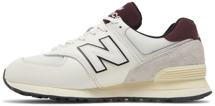 New Balance 574 White Burgundy