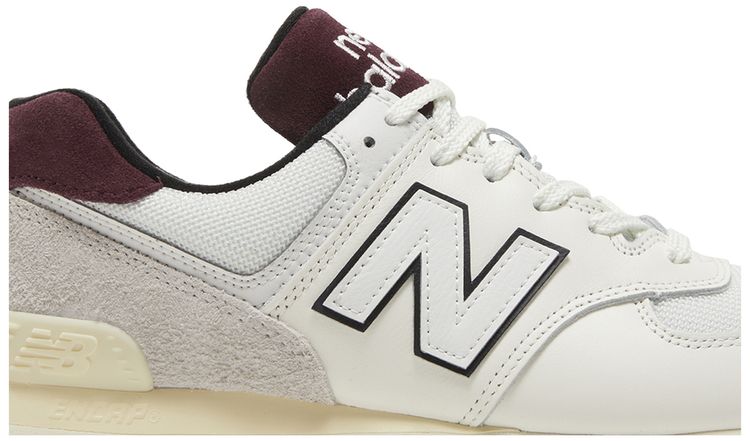 New Balance 574 White Burgundy
