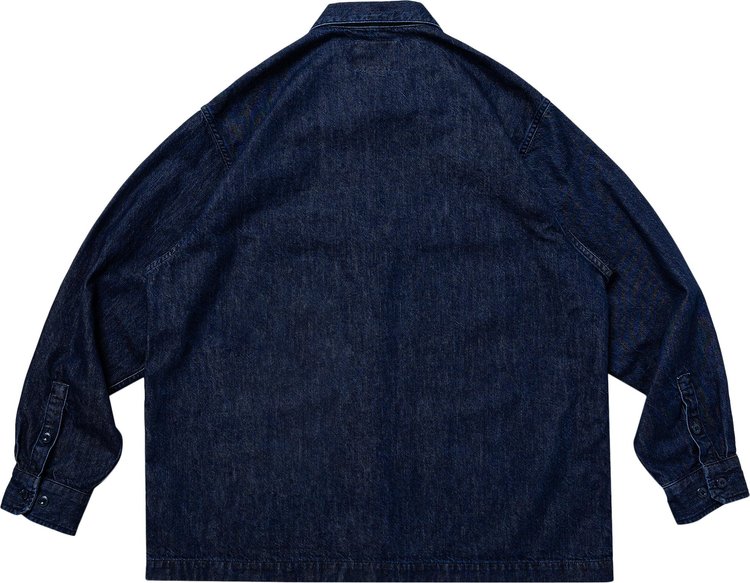 WTAPS CBW Long Sleeve Overshirt Indigo