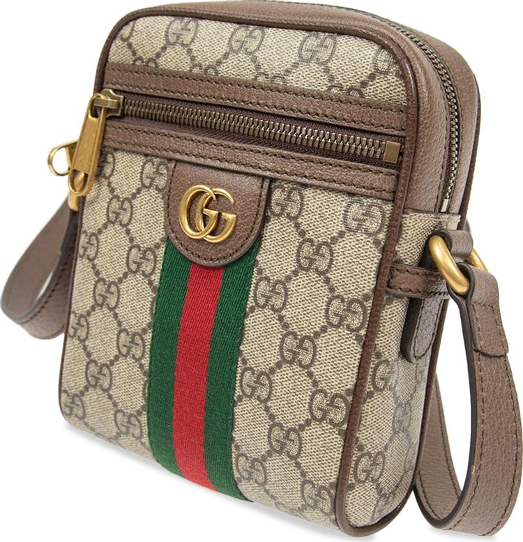 Gucci GG Supreme Ophidia Shoulder Bag Beige